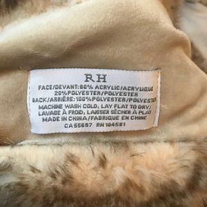 Restoration Hardware luxe faux fur scarf